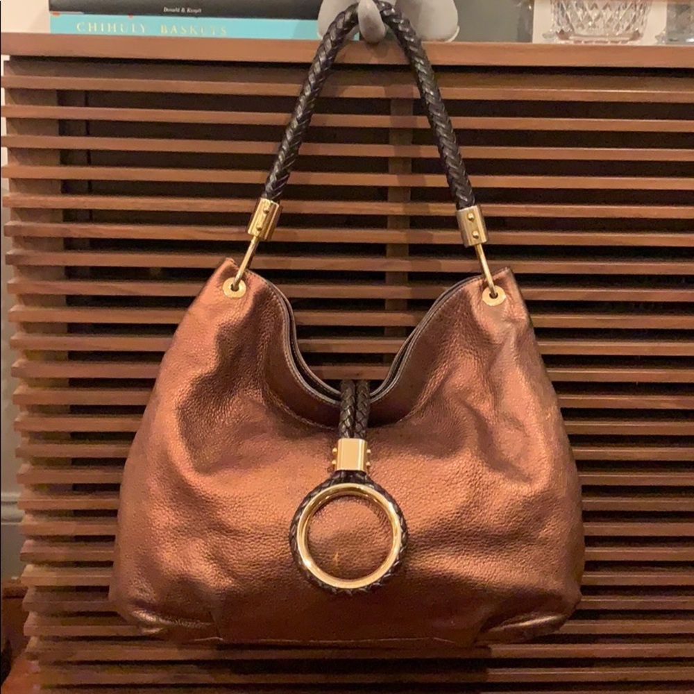 Michael Kors Collection: Scorpios Leather Hobo Bag